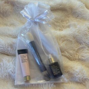 Estee Lauder Skincare Set Night Repair Primer Foundation Makeup Brush NEW